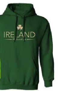 Shamrock Ireland Emerald Isle - Hoodie - Bottle Green
