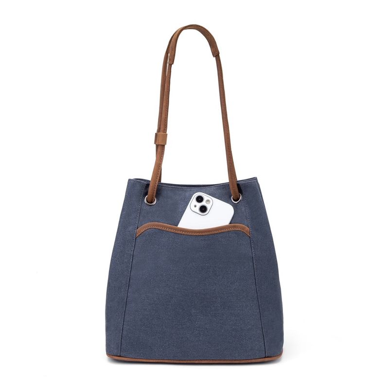Minimal Canvas Shoulder Bag - Green