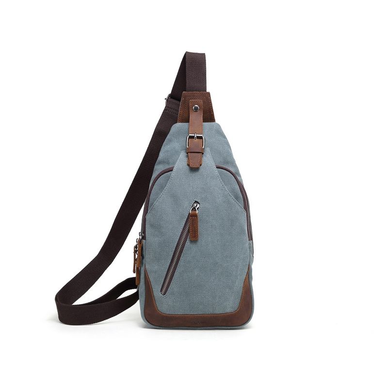 Canvas Sling Bag - Turquoise