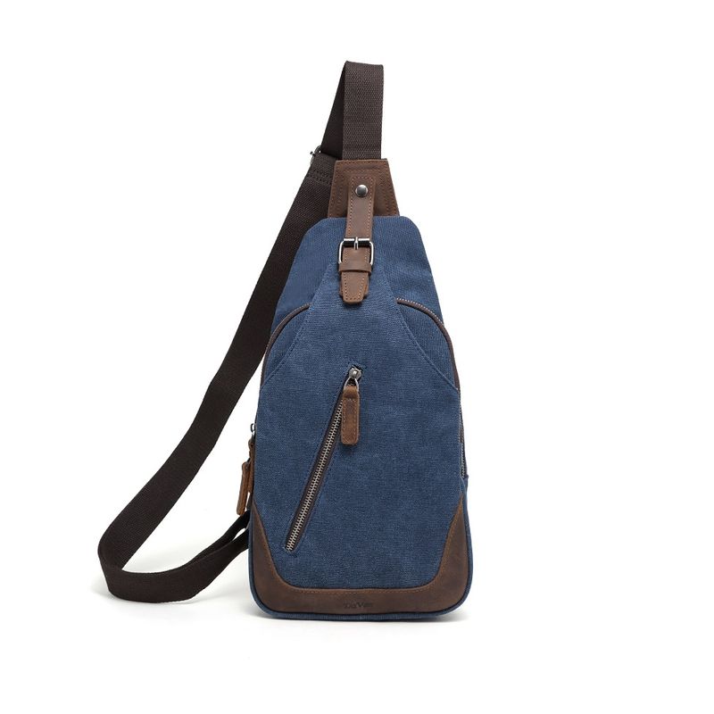 Canvas Sling Bag - Blue