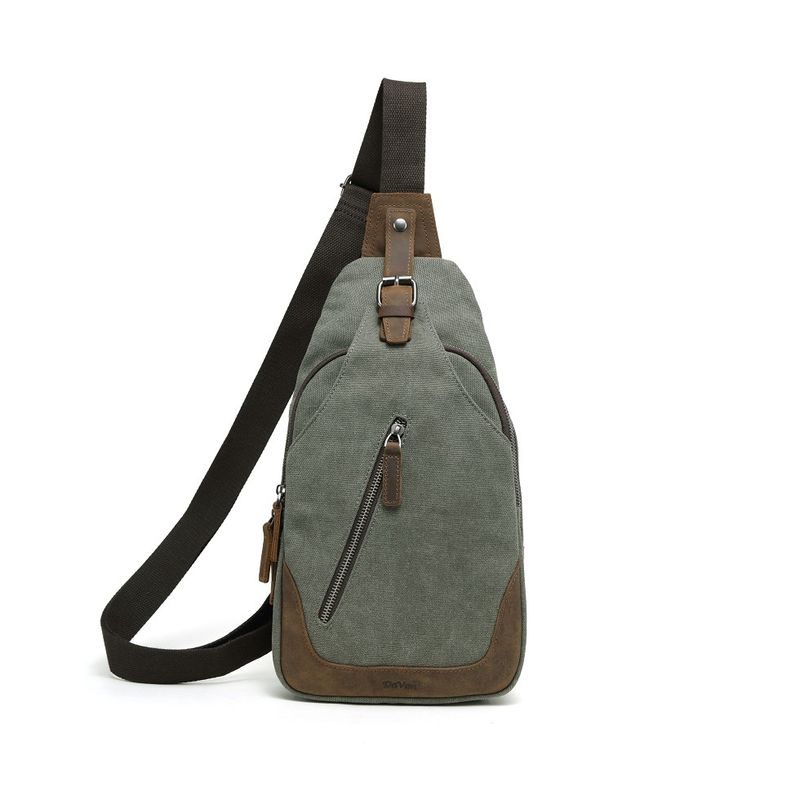 Canvas Sling Bag - Green