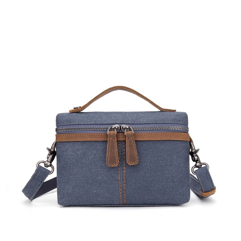 Small Canvas Fanny Pack - Blue