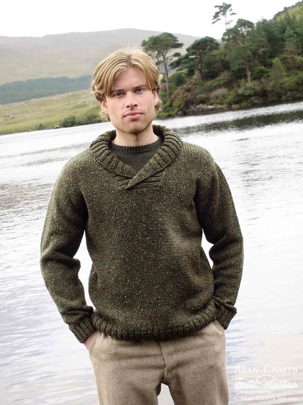 Killybegs Shawl Collar - Forest Green