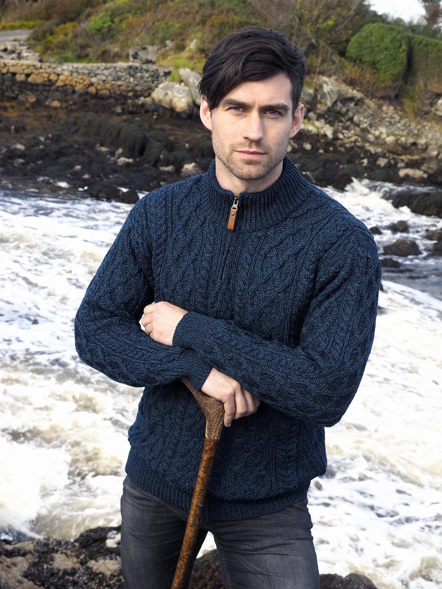 Donegal Half Zip Sweater - Sherwood