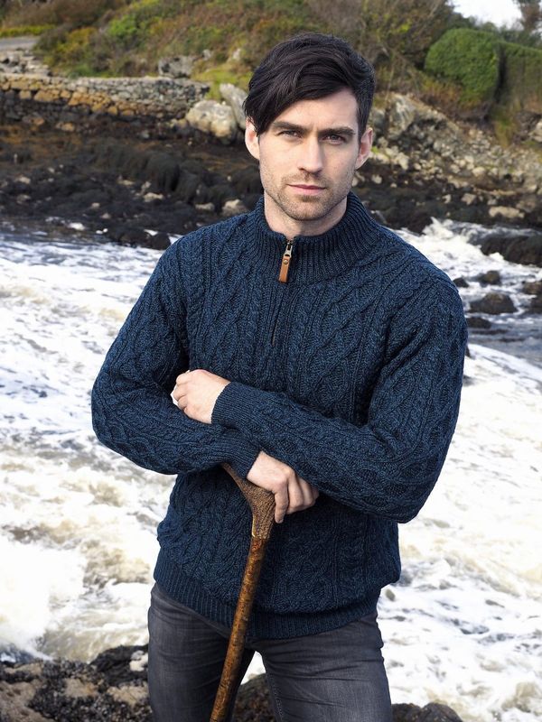 Donegal Half Zip Sweater - Sherwood