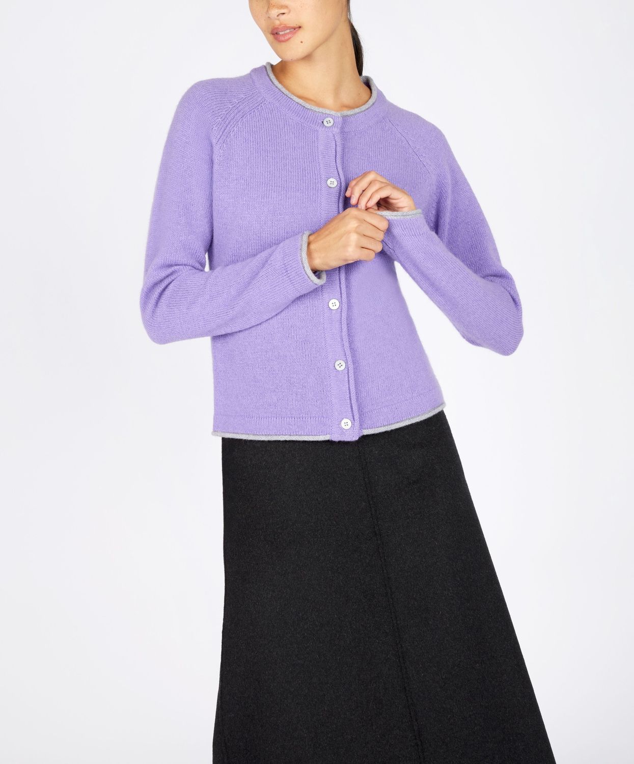 Killiney Cardigan - Paisley Purple