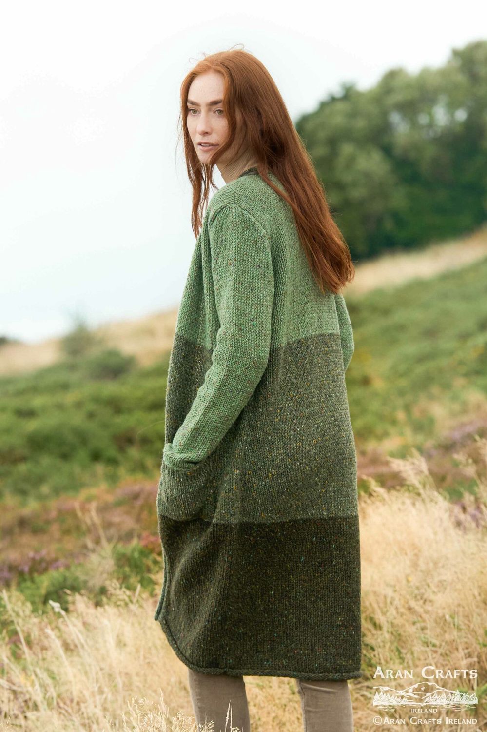 Ballyshannon Three Tone Coat - Sage Mix