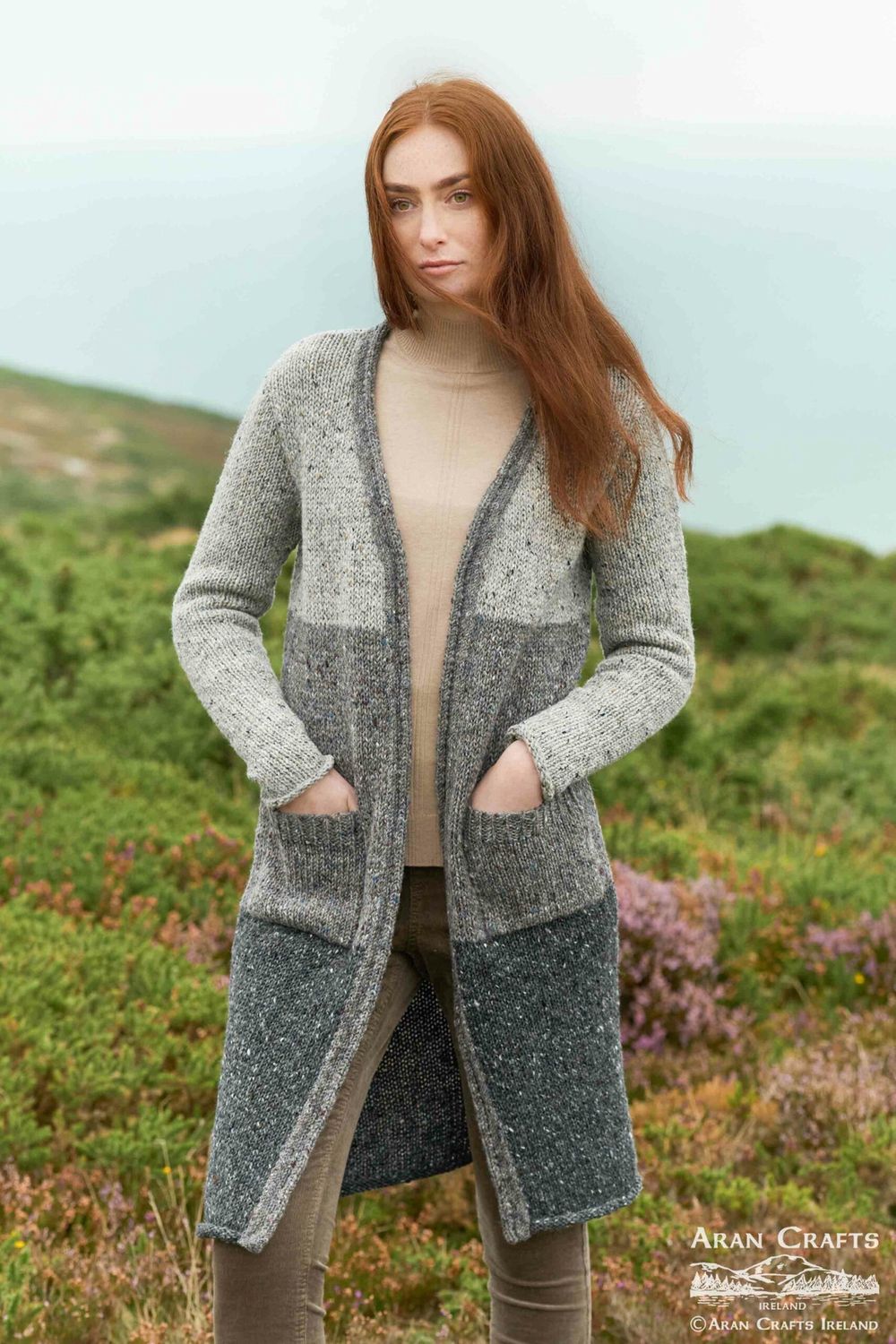 Ballyshannon Three Tone Coat - Grey Mix