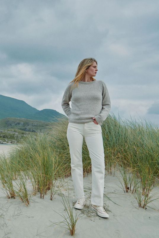 Supersoft Merino No Pattern Crewneck - Toasted Oat