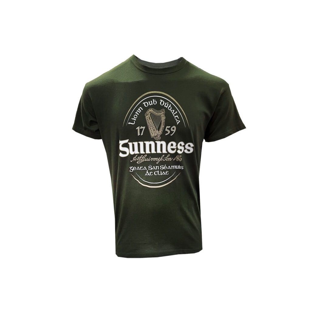 Guinness Green Irish Label T-Shirt