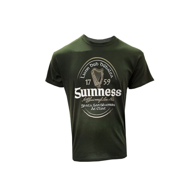 Guinness Green Irish Label T-Shirt