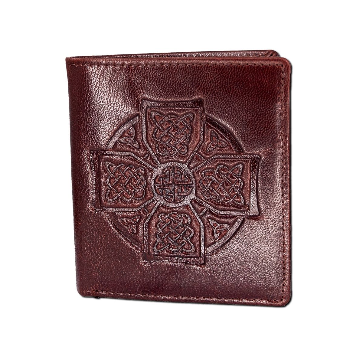 Celtic Cross Wallet - Brown