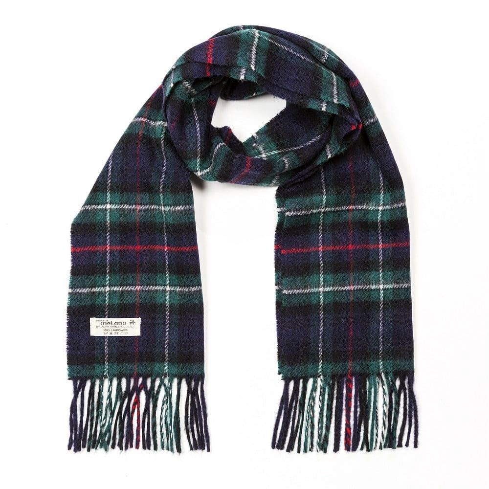 Irish Wool Scarf Short - MacKenzie Tartan