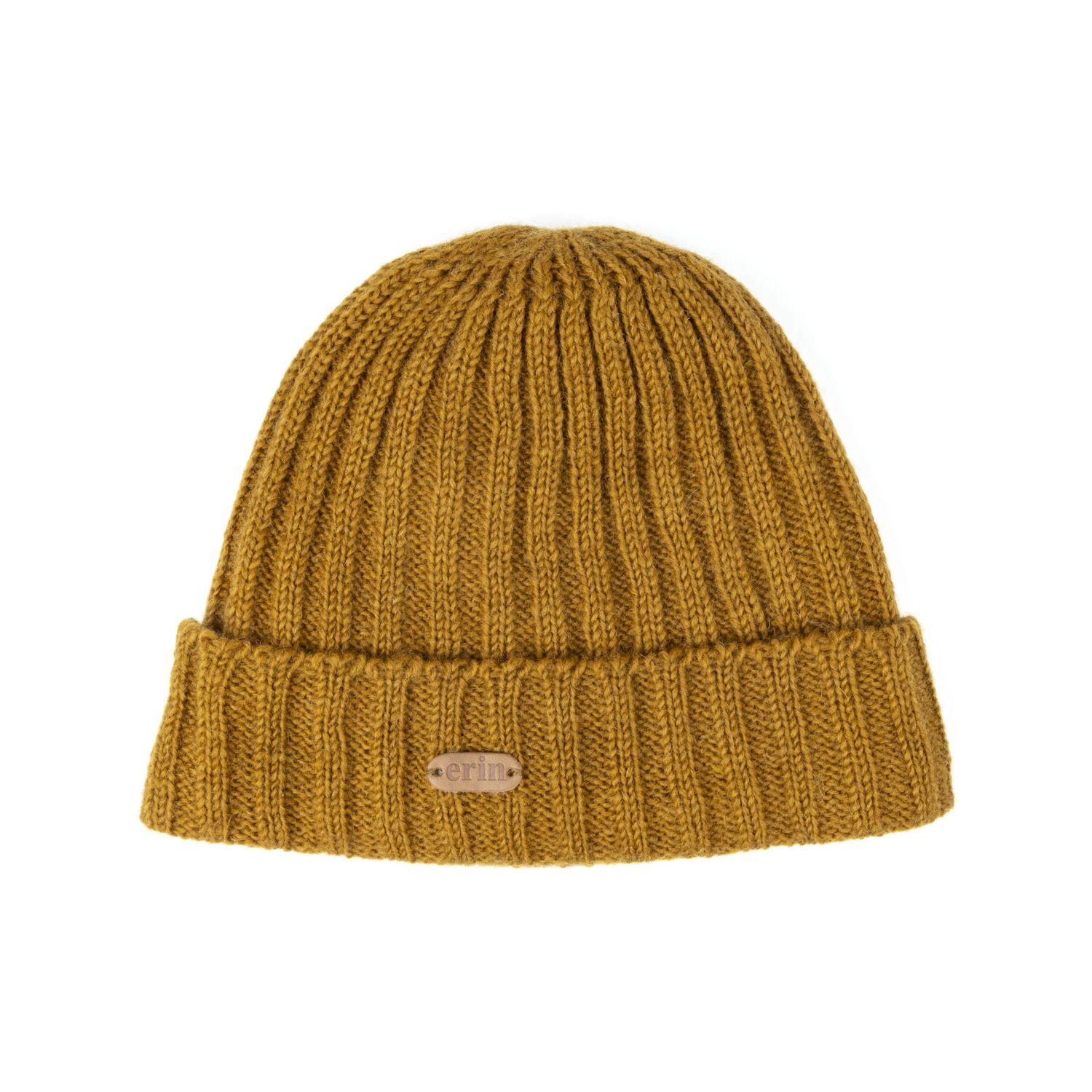 Rib Pullon Hat Turnup - Mustard