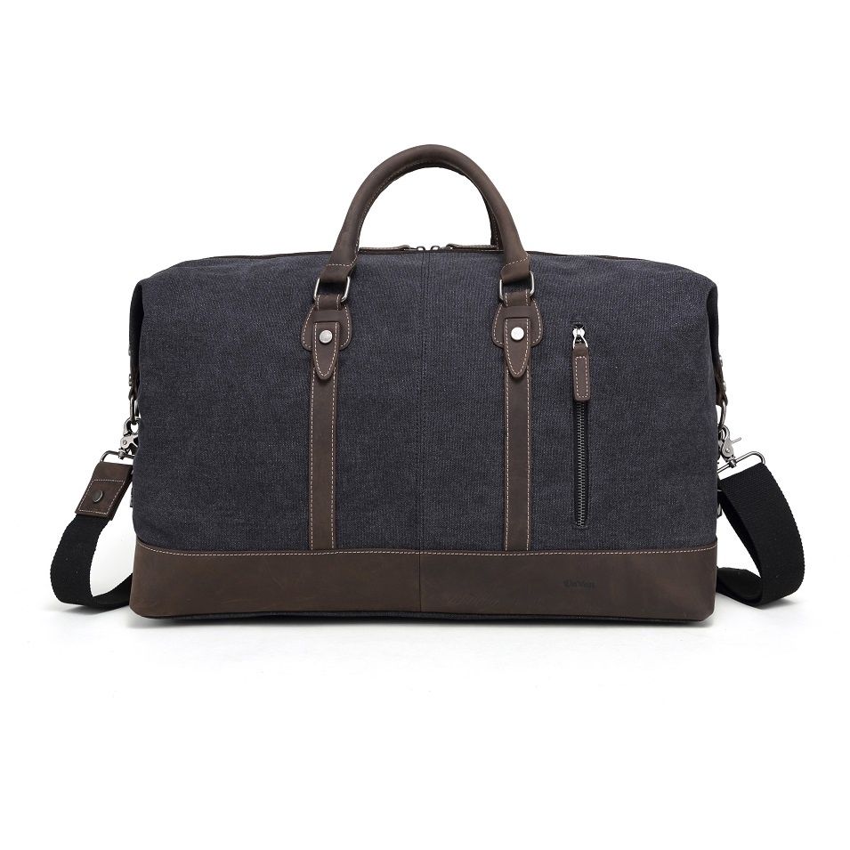 Canvas Duffle Bag - Black