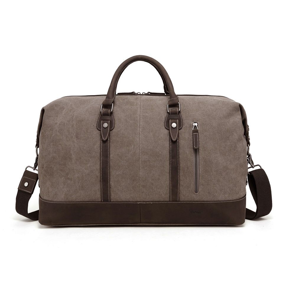 Canvas Duffle Bag - Brown
