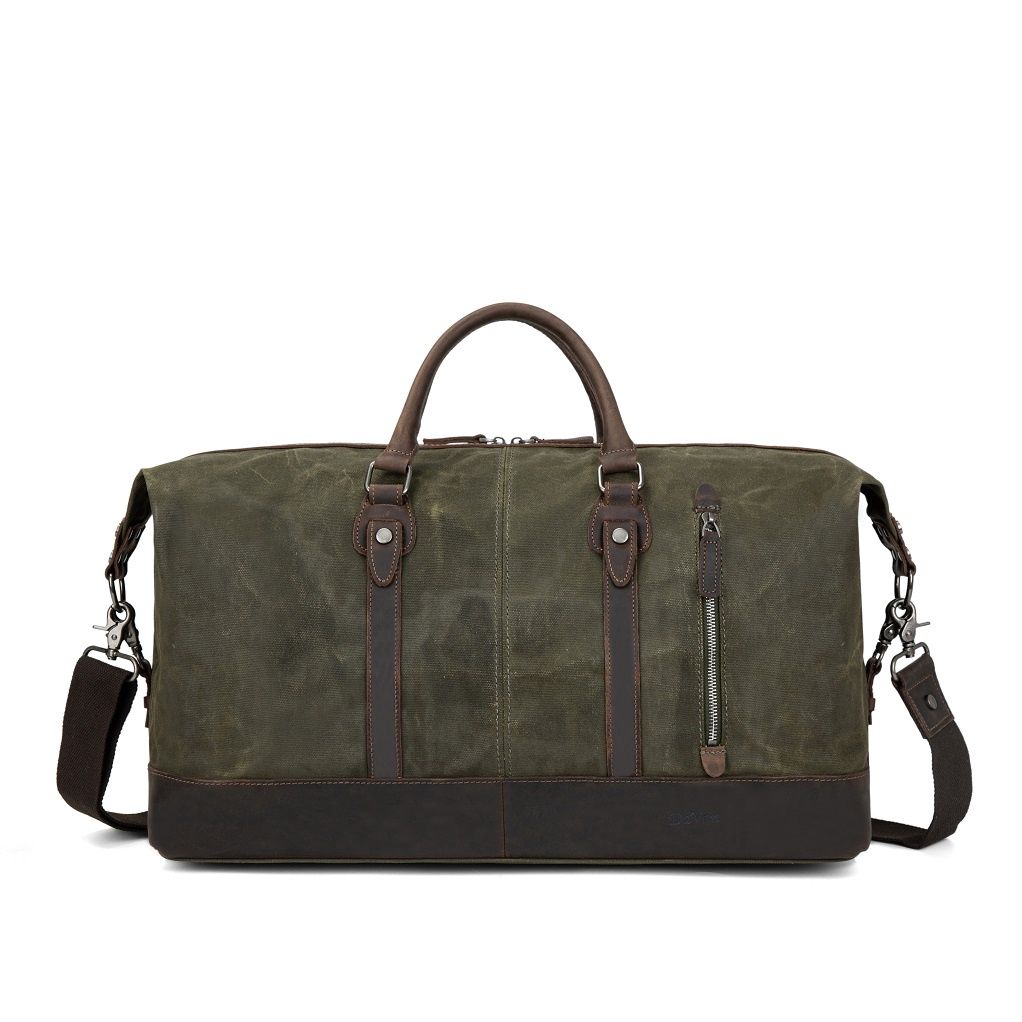 Waxed Duffle Bag - Green