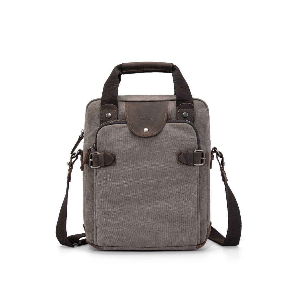 Canvas Messenger Bag - Brown