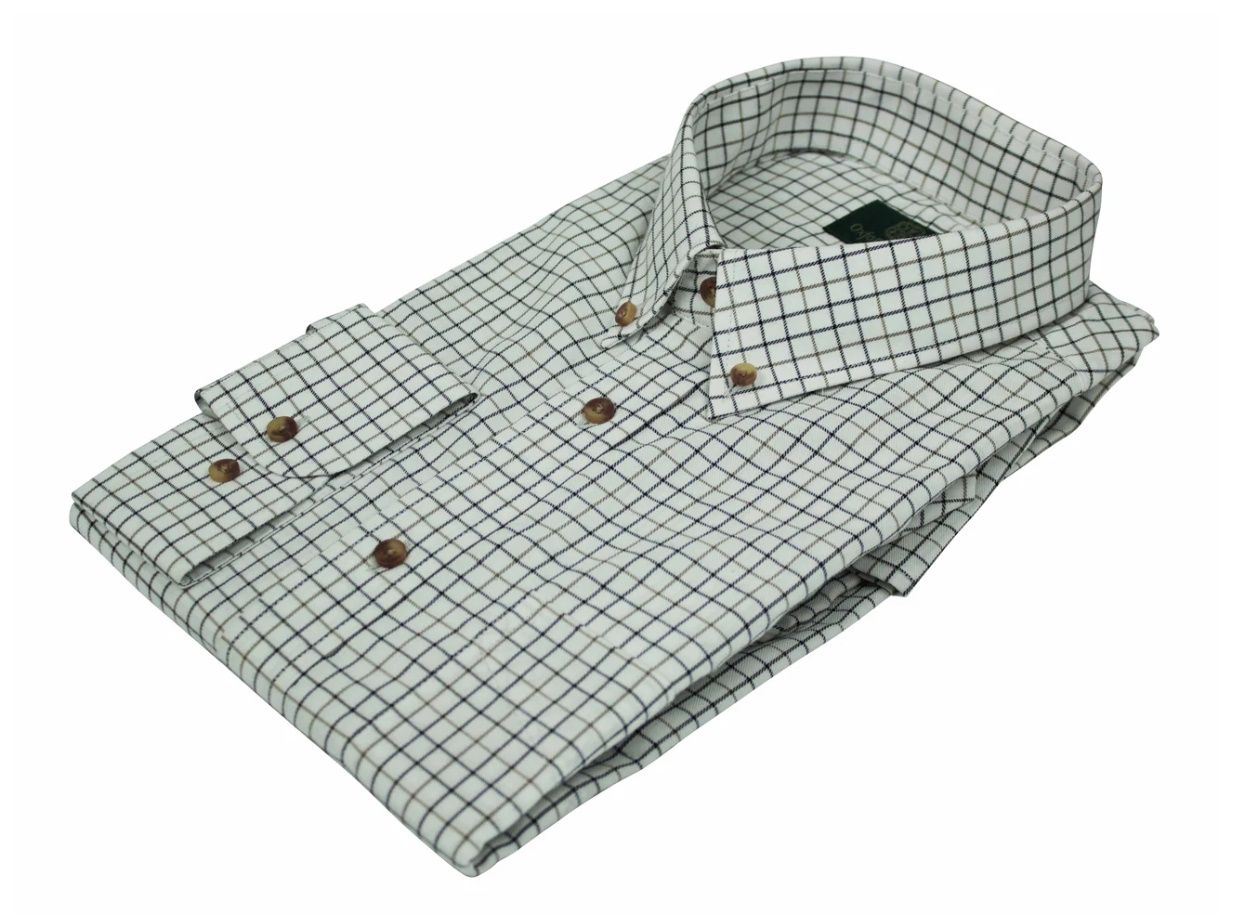 Morar Check Long Sleeve Shirt - Black\Brown