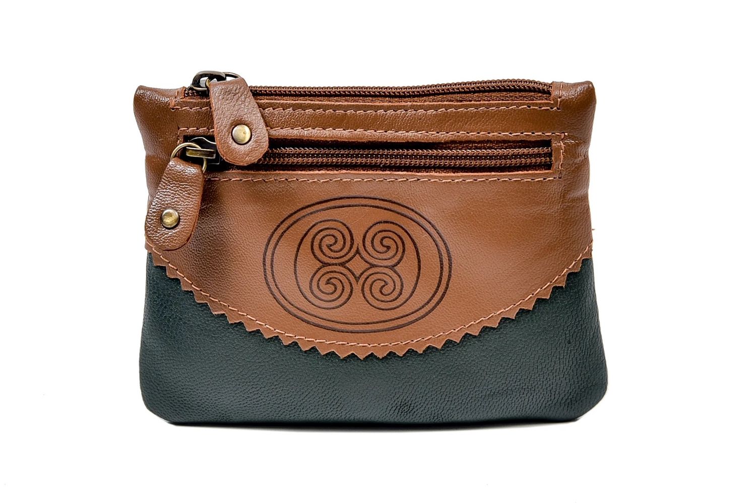 Three Zip Purse Two Tone - Celtic
