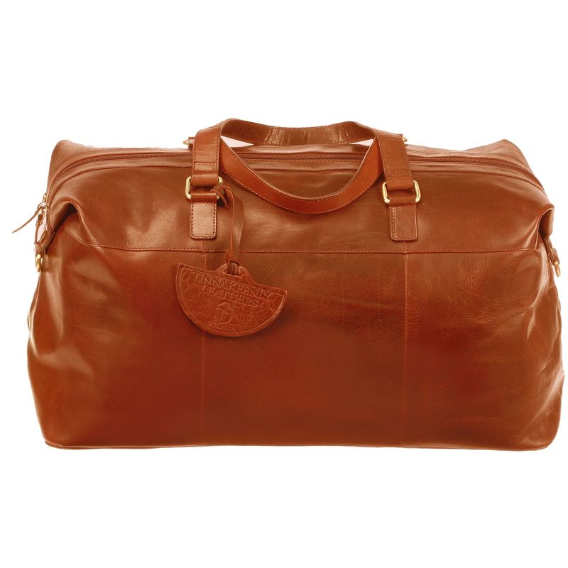 Leather Travel Bag - Cognac