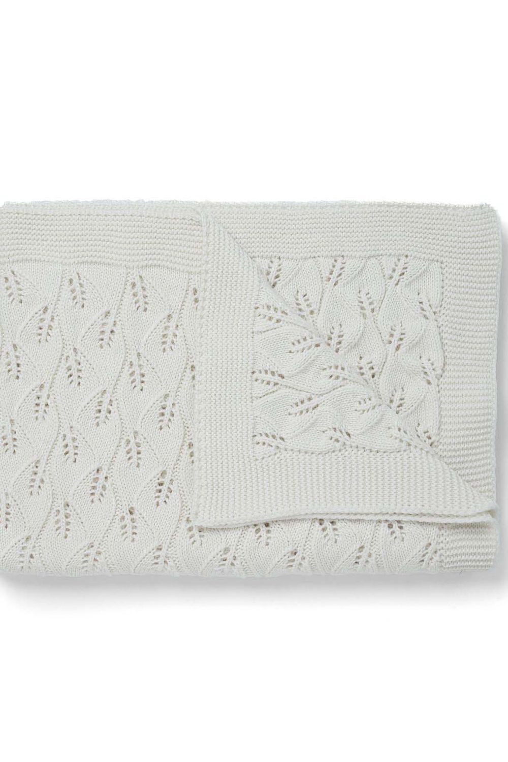 Lace Leaves Adults&#39; Blanket - Toasted Oat
