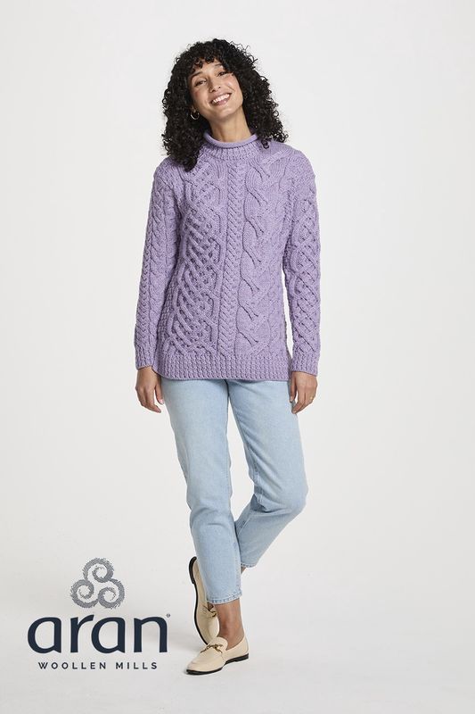 Merino Wool Asym Stitch - Mer. Lavender