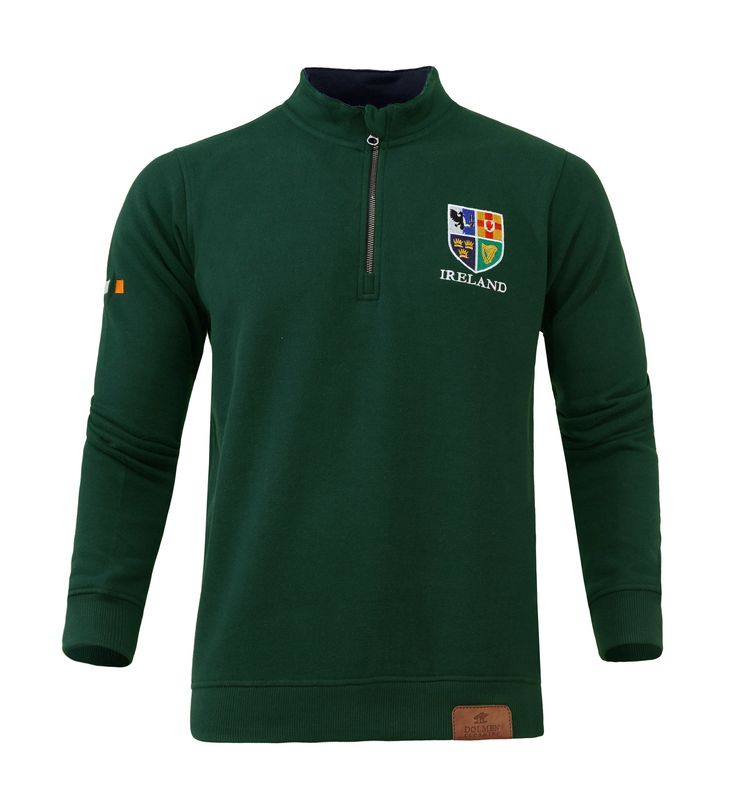 Four Provinces 1/4 Zip Mock Neck - Bottle Green