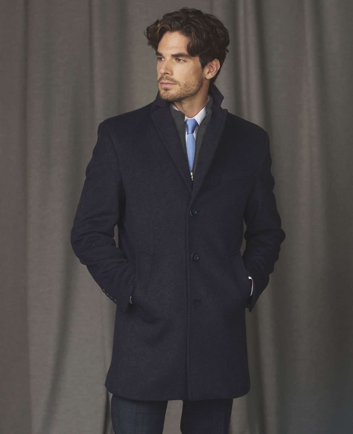 Cork Zip Out Coat - Colbalt Navy