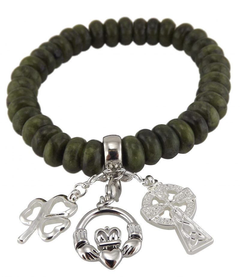 Connemara Marble Bracelet - 3 Charm