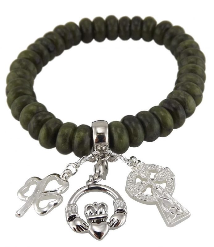 Connemara Marble Bracelet - 3 Charm