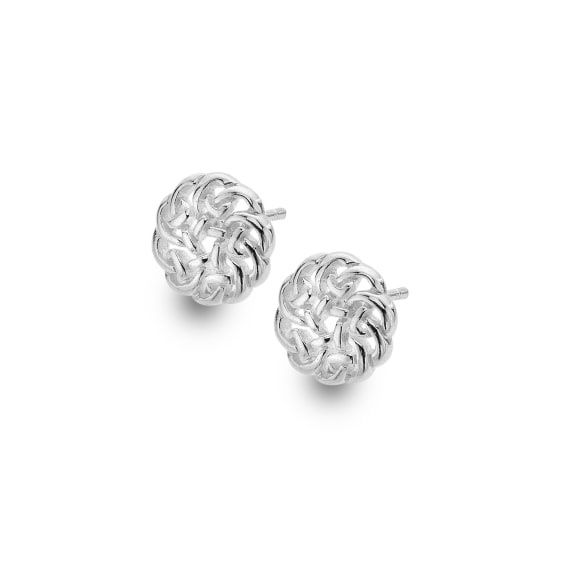 Round Celtic Knot Stud Earrings