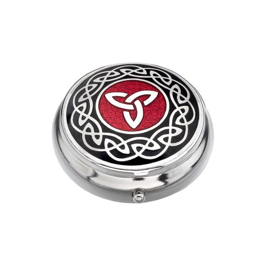 Celtic Trinity Pillbox - Red/Black