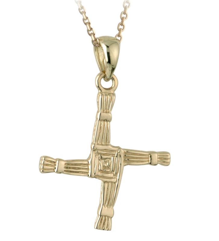 St. Brigids Cross Pendant - 10K Gold
