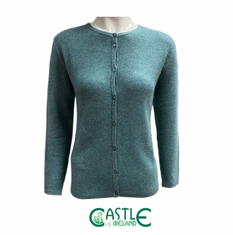 Ladies Crew Neck Cardigan - Loch Levin