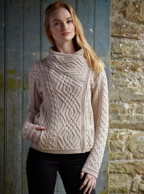 Shannon Cable Knit Side Zip Short - Parsnip