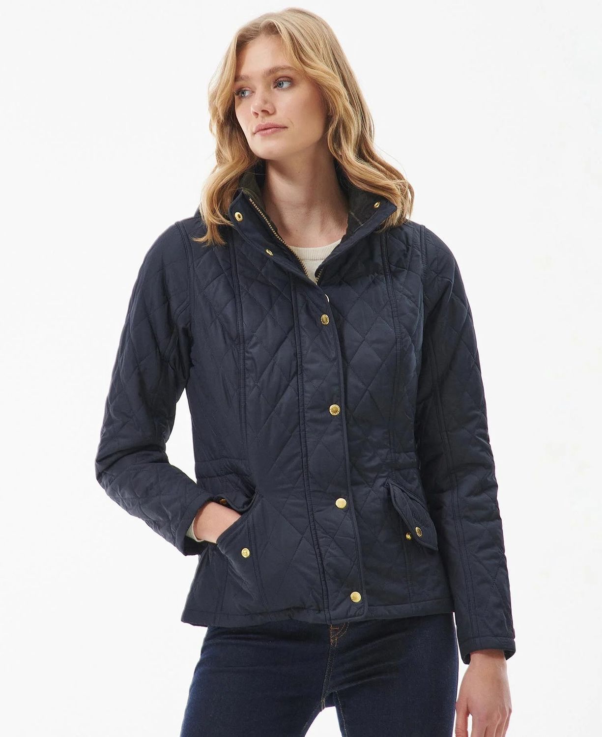 Barbour Millfire Coat - Navy, Size: 6US/10UK