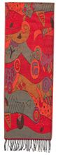Abstract Scarf - Red