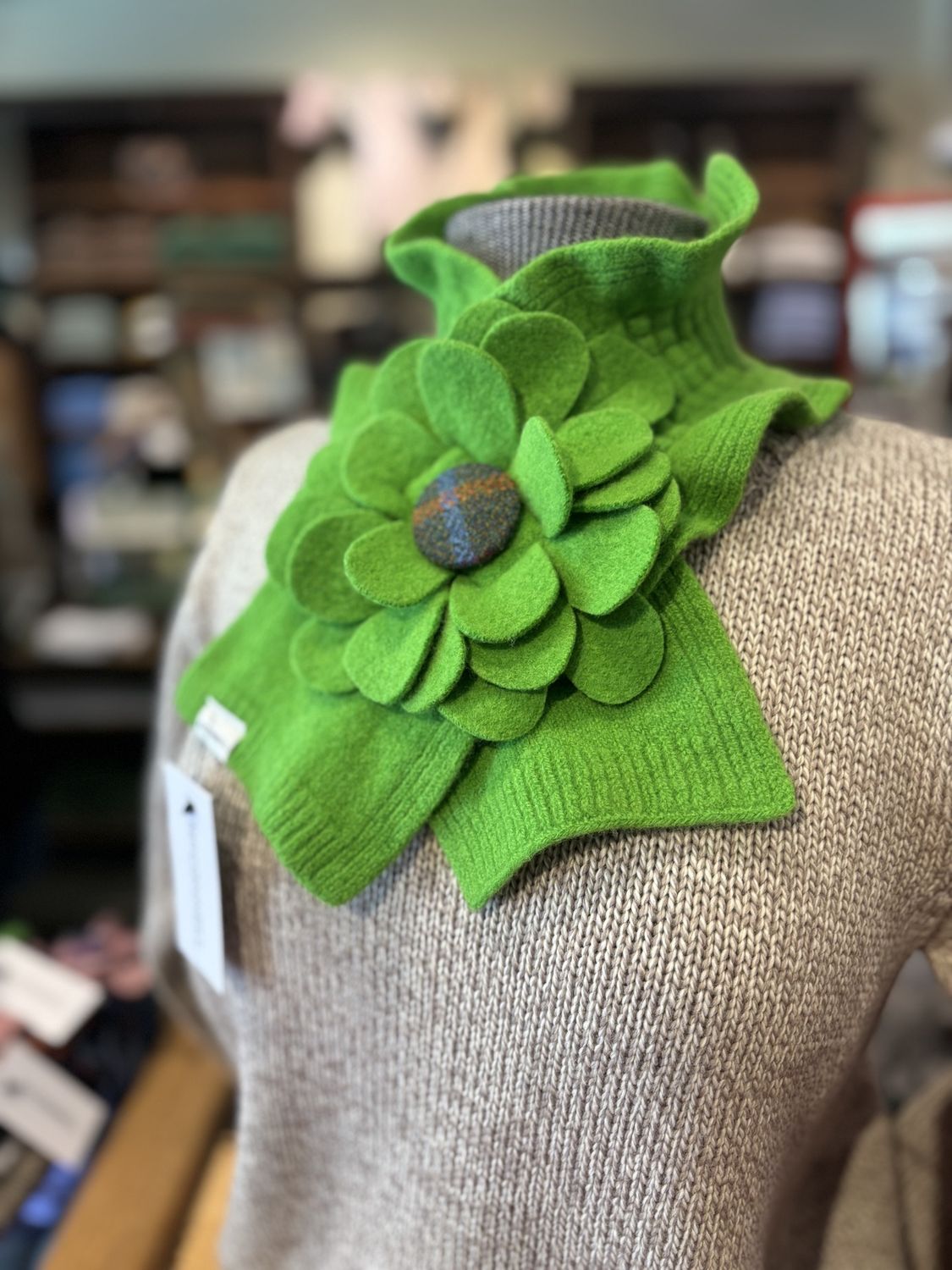 Floral Collar Scarf - Lawn