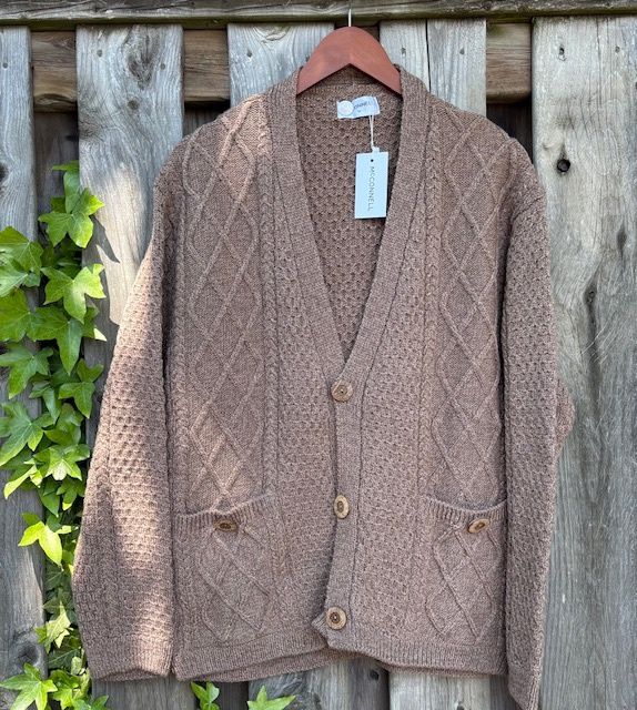 Aran Cardigan - Biscuit