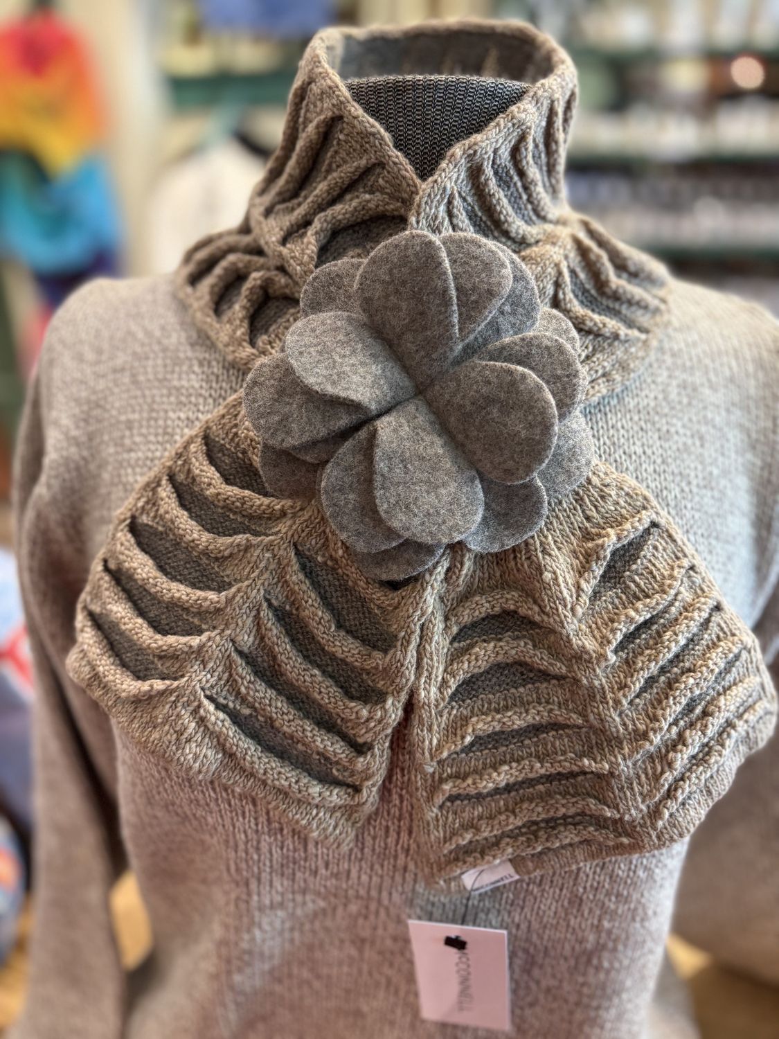 Kilcarra Floral Scarf - Oat