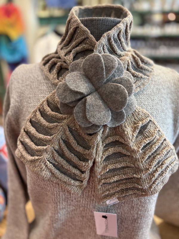 Kilcarra Floral Scarf - Oat