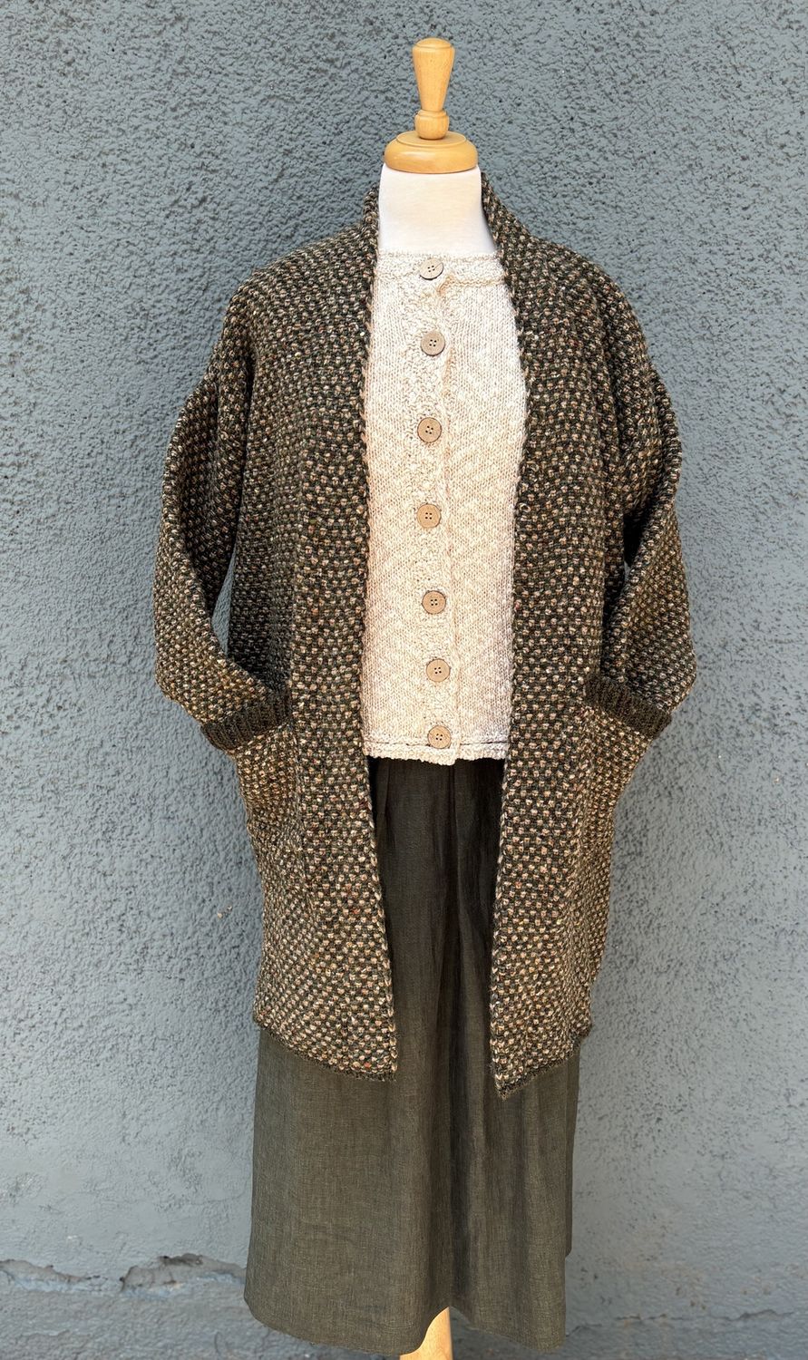 McConnell Tweed Car Coat - Fern