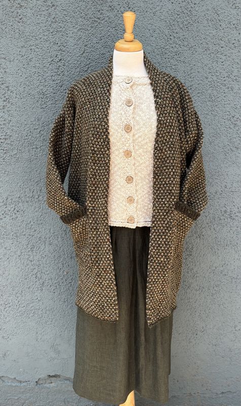 McConnell Tweed Car Coat - Fern