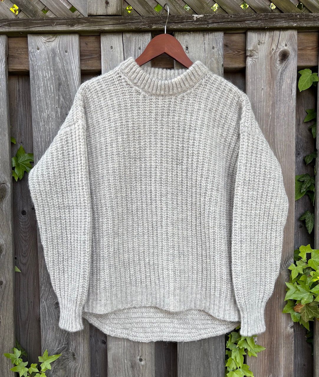 Chunky Rib Crew Neck - Cloud