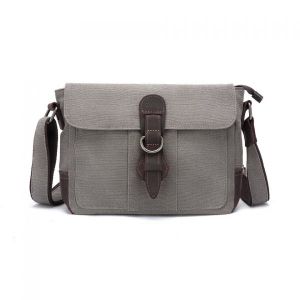 Canvas Shoulder Buckle Bag Blue