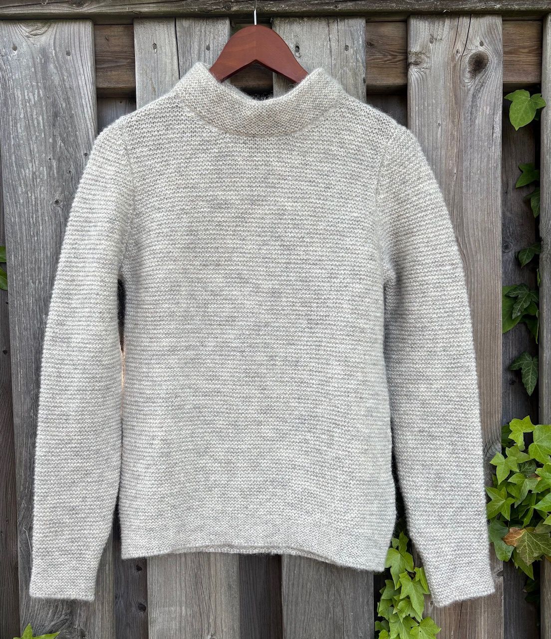 Links Mock Neck Sweater - Cloud