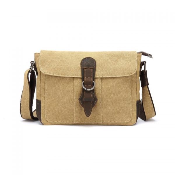 Canvas Shoulder Buckle Bag - Mustard