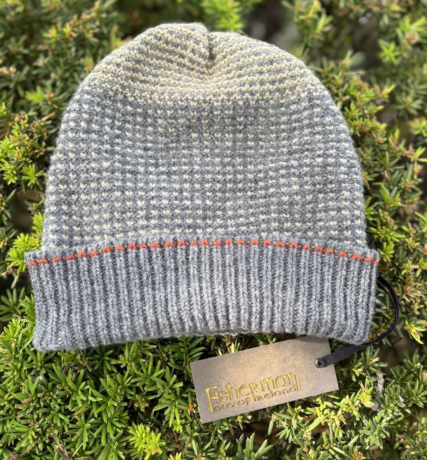 Birds Eye Stitch Hat - Grey Sand