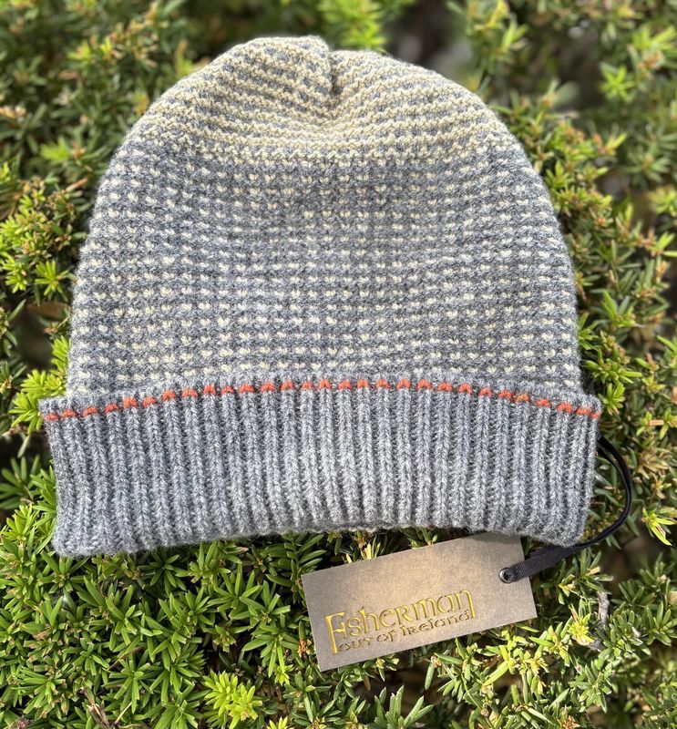 Birds Eye Stitch Hat - Grey Sand